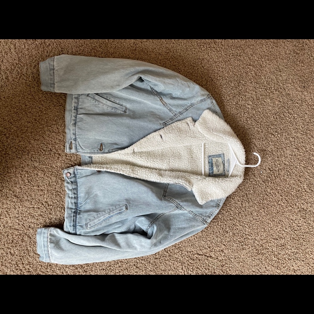 Sherpa denim jacket